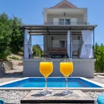 빌라 With Sea View - Private Heated Pool 포드고라